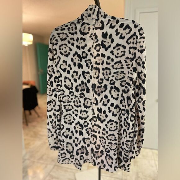 Baja East Oversized Animal Print Blazer Size: XS NWT - Picture 2 of 5